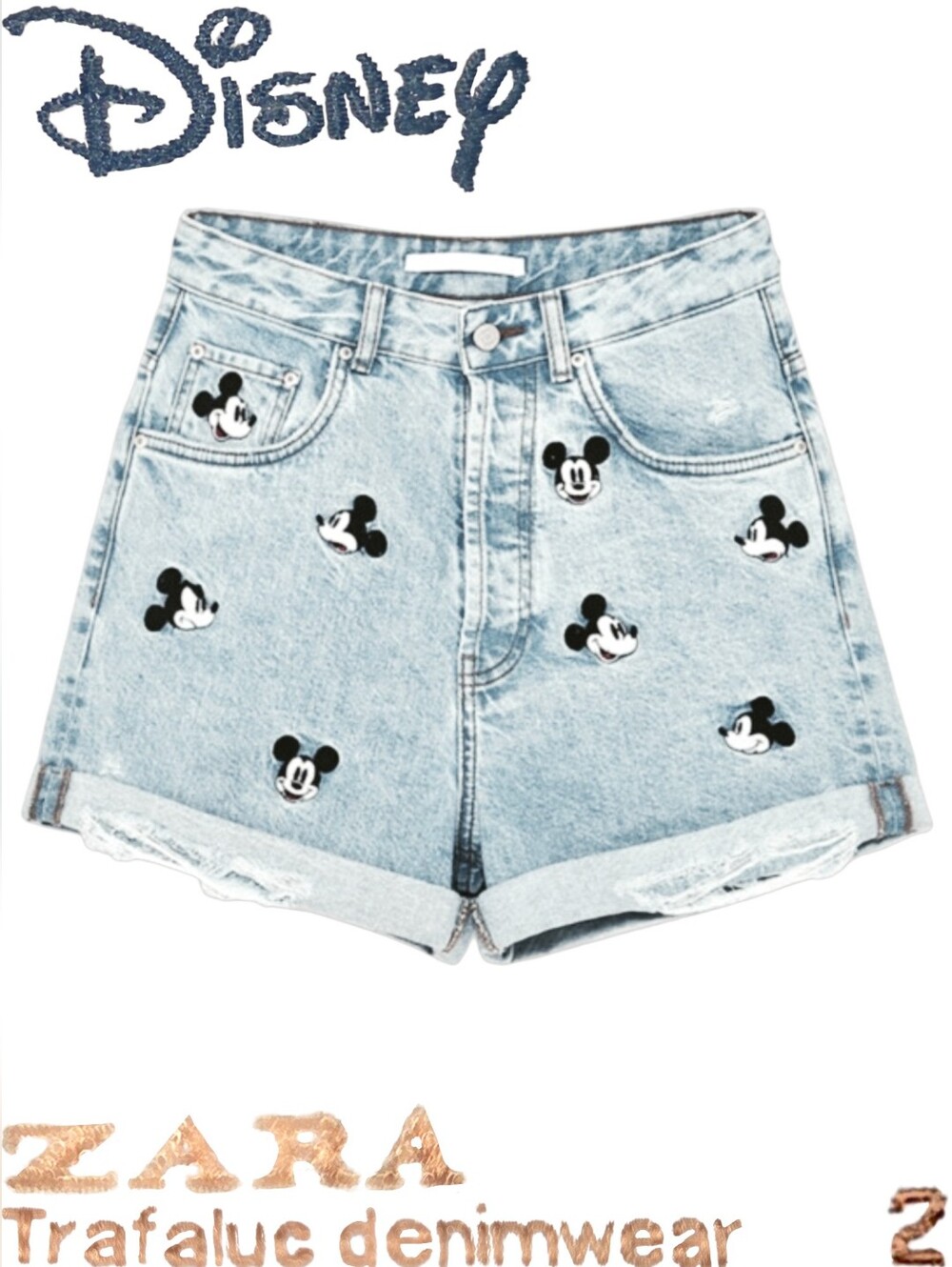 🆕️Mickey Mouse Denim Shorts🪞
